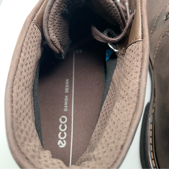 NWOB ECCO Men's Turn II waterproof Boot - Brown Nubuck Leather 43 US 9-9.5 12990 - Picture 7 of 10